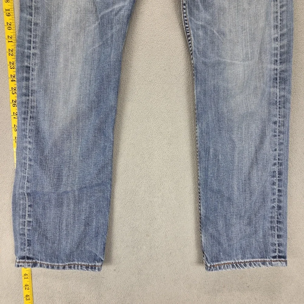 Vintage Levis 504 Jeans Mens 32x32 Blue Straight Engineered Whiskers Zip‎ Fly